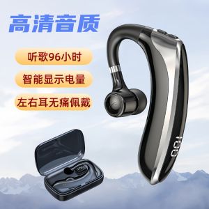 2025 New Wireless Single Ear Bluetooth Earphone V5.4 Sweatproof Rainproof Hanging Ear In-Ear High Definition Sound Long Battery Life