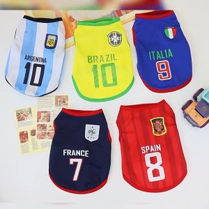 Baju Kucing Anjing Pakaian Hewan Peliharaan Sepak Bola Basket Rompi Bahan Katun Rompi Sports Anabul