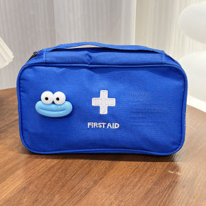 Large Capacity Portable Medical Bag Outdoor First Aid Kit Cute Cartoon Sausage Mouth Medicine Storage Bag Travel Convenient