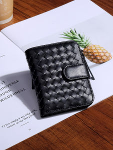 SIFULUN | Handmade Leather Folding Short Wallet