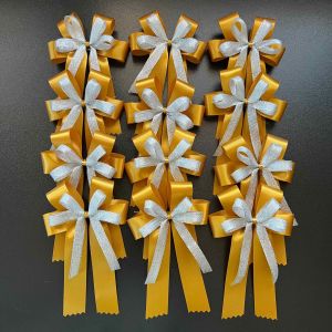โบว์สำเร็จรูป สีเหลืองทอง