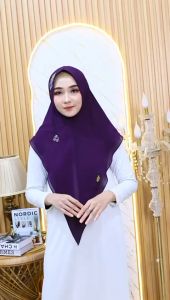 Jilbab payet swarosky rempel 2 layer ceruty/Khimar Salsa Mewah Terbaru By Nita Collection