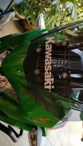 kawasaki sticker motor 2 keping 1 harga
