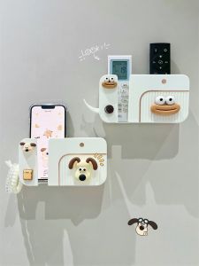 Tủ Đựng Đồ Đạc Hình Hoạt Hình Dễ Thương Tủ Đựng Đồ Đạc Treo Tường Không Cần Khoan Cho Điện Thoại Di Động Và Điều Khiển Từ Xa PP Dụng Cụ Lưu Trữ
