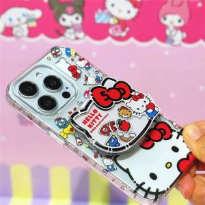 Magnetic the Hokey Pokey Bracket for S24fe Samsung S24 Ultra Phone Case A55/Note20/A22 5G Creative A53s Cat A54/S10/S20/S23/S21 + S9/A73/70