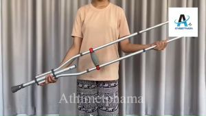 ไม้ค้ำยัน KangYO ไม้เท้าค้ำยัน คุณภาพสูง ไม้ค้ำยันรักแร้ อลูมิเนียม ปรับได้ทุกขนาด 98-158cm ใช้กับผู้ป่วย ขาหัก