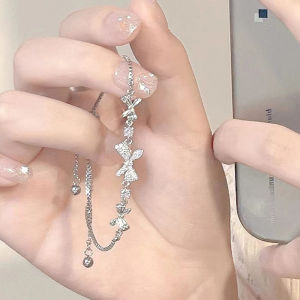 Entry Lux Zircon Bowknot Bracelet Women Premium Sense Exquisite Accessory LovelylifeFu