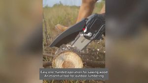 Cordless Chainsaw 6 Inch Mini Branch Saw Mini Electric Saw Rechargeable Lithium Battery Wood Pruning Cutter Gergaji Elektrik Mesin Potong Pokok Chainsaw