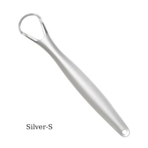 1/2Pcs Reusable Stainless Steel Useful Tongue Scraper Cleaner Fresh Breath Cleaning Coated Tongue Oral Hygiene Care Tools