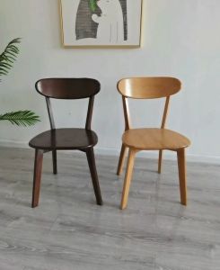 TableTrove Solid Wood Dining Chairs - Nordic 2-Piece Set for Home/Study/Cafe Durable & Stylish