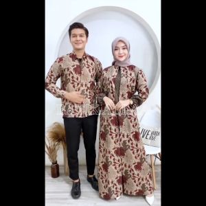 SET GAMIS KEMEJA BATIK KATUN HALUS LOMPONG