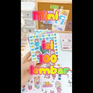 Isi 100 Lembar Mini Momo Sticker Deco Aesthetic Motif Kartun Lucu ala Korea Anti Air Waterproof Untuk Hias Tumbler DIY Hp Dekorasi Buku Diary Memo Journal Catatan Harian Anak Sekolah Alat Tulis Bahan Stiker Transparant Bisa Untuk Kado Ulang Tahun