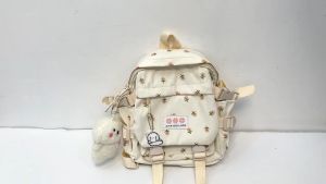 ALIANSBAG BARU!! BACKPACK WANITA CUTE MOTIF BUNGA FULL SABLON BAHAN NILON 100%