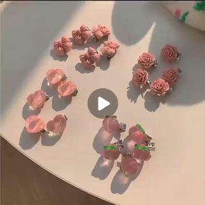 Pink Series Hair Clip 🎀 粉色发夹系列 Klip Rambut Riben Comel Gadis Comel Cute Hair Claw Hair Accessories