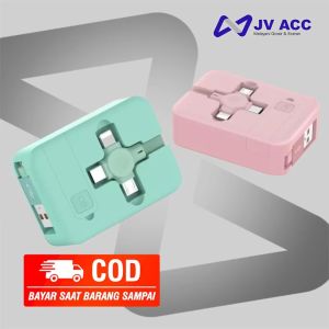 NVN-KD20 KABEL DATA NANVAN 4IN1 RETRACTABLE FAST CHARGING ALL TIPE HP