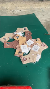 Set 10 đôi tất CÔNG CHÚA phối nâu cho bé từ 1-12 tuổi- tất cotton thoáng khí