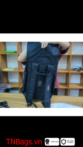 Balo Du Lịch Xbags Secret XB1201 Cao Cấp Màu Đen Chống Thấm Nắp Cuộn Mở Rộng Nhiều Ngăn Đựng Laptop 17 Inch Cá Tính Trẻ Trung!