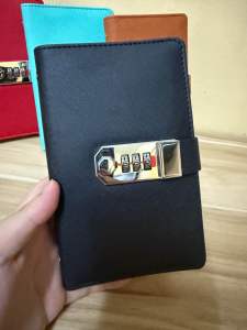 A6 Money Saving Binder with Password Lock | 50 Double-Sided Sleeves | Cash Organizer Book Ipon Challenge.