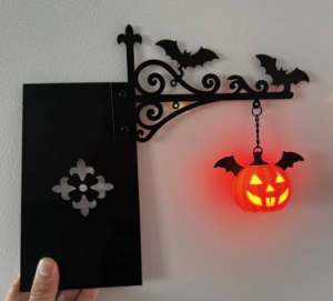 Halloween Ghost Figurine Statue Cute Ghost Reading Book Lamp Designs 3D Unique Night Light Gifts Tabletop Ornament Decoration
