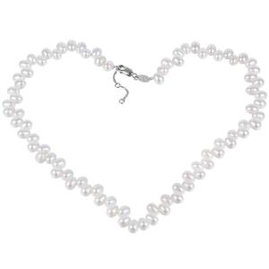 Freshwater Pearls Sterling Silver Clavicle Necklace 5-6mm