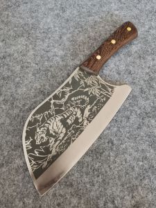 มีดครัว เหล็ก5Cr15Mov ด้ามจับไม้ชิงชัน