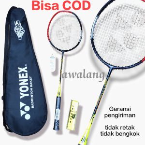 raket bulutangkis murah raket lentur senyawa isi 1 raket 1 grip 1 tas raket badminton
