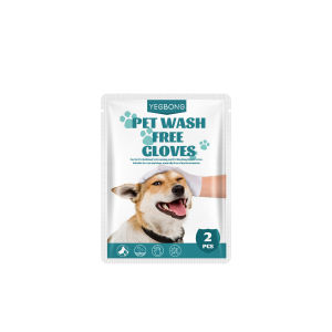 YEGBONG Pet Wash Free Gloves Dog Cat Spa Bathing Odor Removing Cleaning Care Antibacterial And Moisturizing Dry Cleaning Gloves Pet Shower Products Pet Beauty Products
