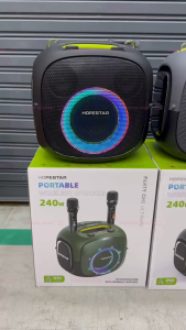 HOPESTAR party UT ลำโพงบลูทูธ 240W พร้อมไมค์ลอย2อัน ปรับไมค์ได้ ปรับเบสได้3โหมอด ของแท้100%