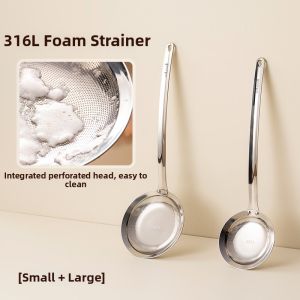onlycook | Oil Skimming Filter Spoon Made of 316L Stainless Steel