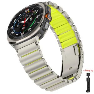Dây Đeo Cao Su Titan Cho Samsung Galaxy Watch Ultra 47mm Dây Đeo Thể Thao Tương Thích Với Galaxy Watch 7 8 Classic 46mm 40mm 44mm Dùng Được Cho Cả Nam Và Nữ