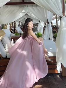 CHANGTONG | Unique One-shoulder Beach Dress