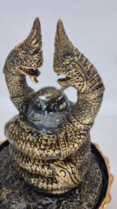 น้ำล้นตั้งโต๊ะ องค์พญานาคพร้อมลูกแก้วสารพัดนึก24011 น้ำพุพญานาค น้่ำพุตั้งโต๊ะเสริมฮวงจุ้ย