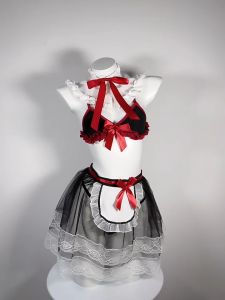 ชุดคอสเพลย์ สายเดี่ยวซีทรู ชุดนอนเซกซี่ แนวแม่บ้าน ชุดนอนไม่ได้นอน สไตล์น่ารัก เซ็กซี่