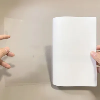 5Pcs Self Adhesive Holographic Sticker Paper Waterproof Clear Laminating Sheets Transparent A4 Cold Lamination Film DIY Package