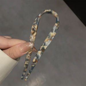 Modern Simple U-Shaped Hairpin Womens New 2025 Bun Headwear Acetate Material Chinese Style Fresh out Fashion Hair Accessories
