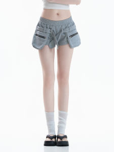 zuocisankon | Low-waist Sports Shorts with 3D Pockets