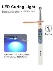Dental LED Light Curing Lamp 360 Degree Rotation 1 to 40 Seconds Cure 4 Lighting Modes Constant Light Intensity