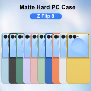 for Samsung Z Flip 8 Case Ultra Slim Fit Minimalist Solid Matte Hard PC Shockproof Protective Phone Case for Galaxy Z Flip 7Z Flip 7 FEZ Flip 6Z Flip 5