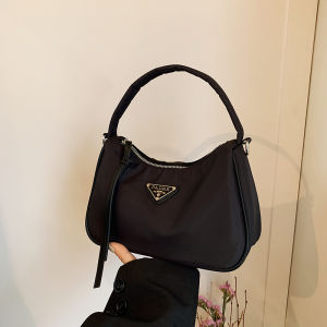 Fashionable Nylon Crossbody Bag Womens 2026 New Style Office Small Handbag Versatile Single Shoulder Bag Korean Style Pure Color