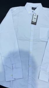 KEMEJA PRIA POLOS LENGAN PANJANG WARNA PUTIH KANCING PUTIH DAN WARNA LAIN-LAINNYA