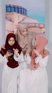 Jilbab Instan Cantik Ar 817 By Hijab Arrafi - ar 817 -  Kerudung jersey Instan Kancing