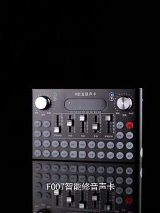 X6 Sound Card ซาวด์การ์ด การ์ดเสียง อุปกรณ์ควบคุมเสียง มีเอฟเฟค สำหรับไลฟ์สด ร้องเพลง บลูทูธ รองรับไมโครโฟนคู่