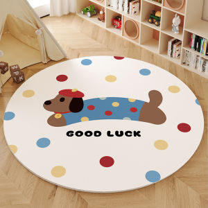 XXM | Round Cartoon Girl Star Diamond Area Rug