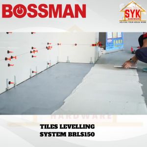 SYK Bossman BRLS150 Tiles Levelling System Wall Floors Construction Leveler Tile Spacer Meratakan Jubin 50Pcs