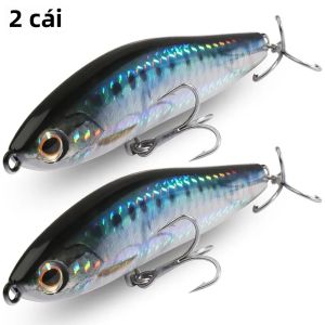 2 Máy Tính Chìm Bút Chì Mồi Dụ Cá Trọng Lượng 24G HardBait Hệ Thống Với Móc Treble Swimbait Wobbler Giải Quyết Jerkbait Sâu Nhân Tạo Mồi Câu Cá