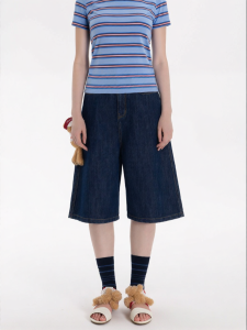 Cute 3D Bear Womens Denim Shorts