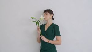 Garmin Lily 2 Classic Fabric Band - Silver/Sage Gray