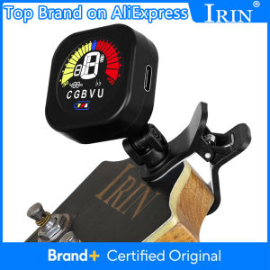 IRIN | Guitar Tuner High Definition Mini LCD Display Rechargeable Tuners USB Type-C Interface for 12-TET/Guitar/Bass/Ukulele/Violin
