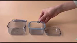 2 in 1 Denture & Retainer Case No-Leak Denture Bath Box Portable Cleaning Cup for Dentures Clear Braces Mouth Guard