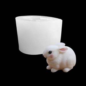 Khuôn silicone thỏ ngọc 6cm dùng làm bánh trung thu rau câu 3D4D làm thạch trái cây trà sữa